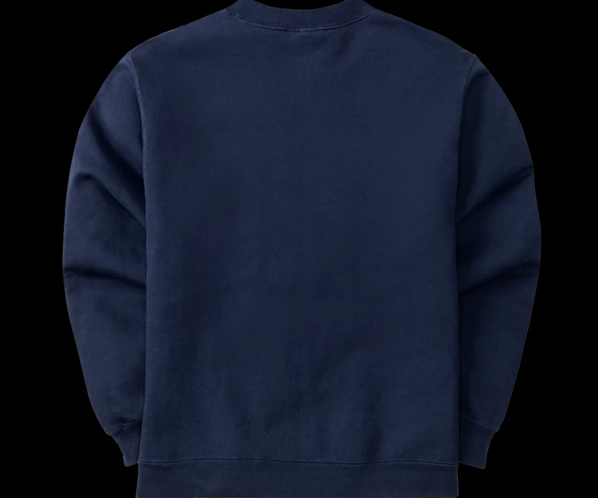 Big Dogs French Terry Fleece Embroidered Crew- Medium