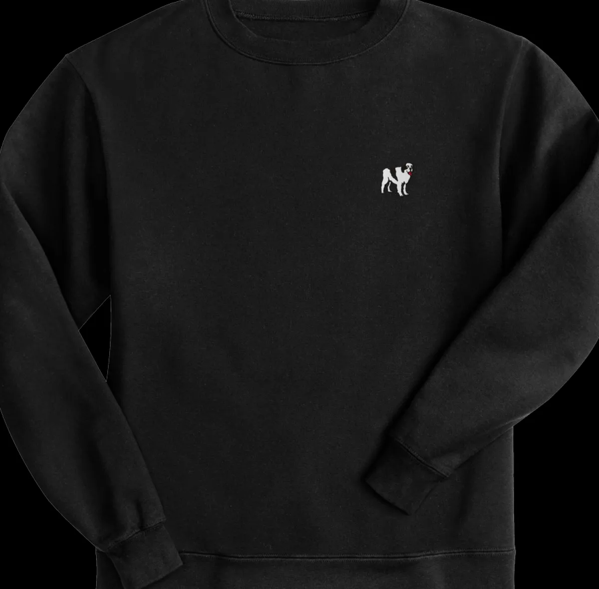 Big Dogs French Terry Fleece Embroidered Crew- Medium