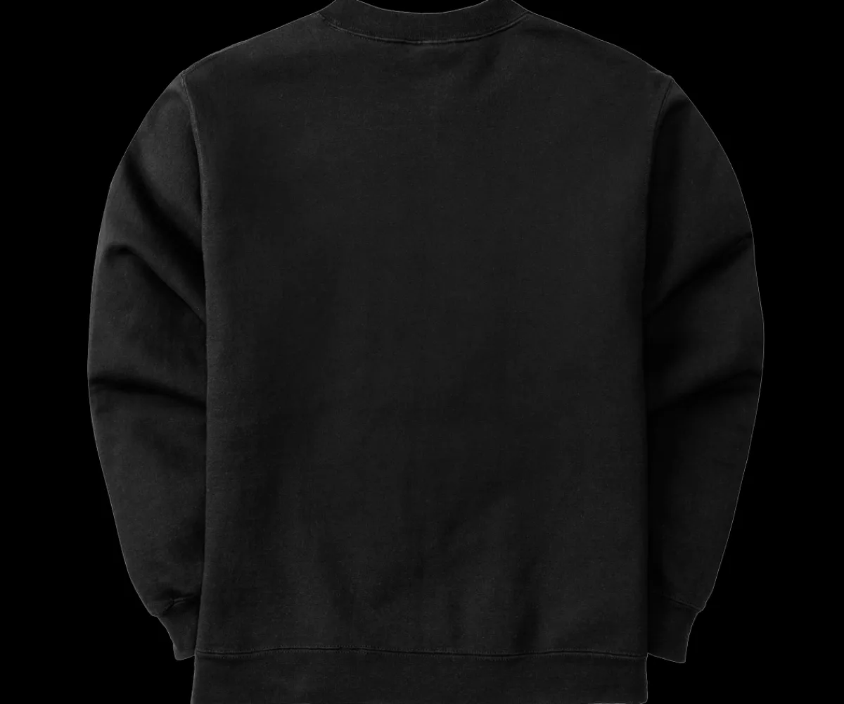 Big Dogs French Terry Fleece Embroidered Crew- Medium