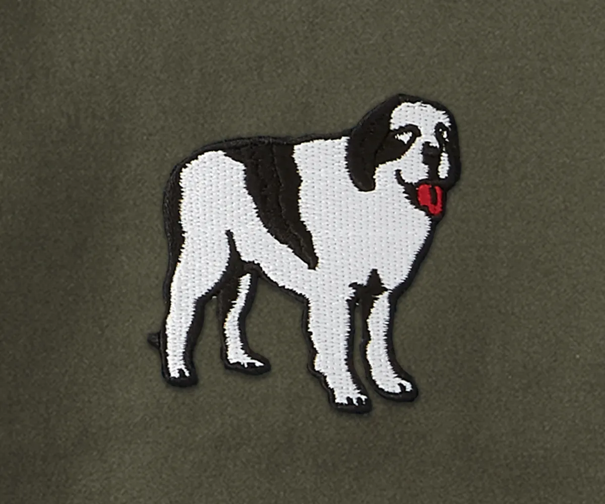 Big Dogs French Terry Fleece Embroidered Crew- Medium
