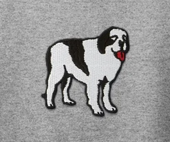 Big Dogs French Terry Fleece Embroidered Crew- Medium