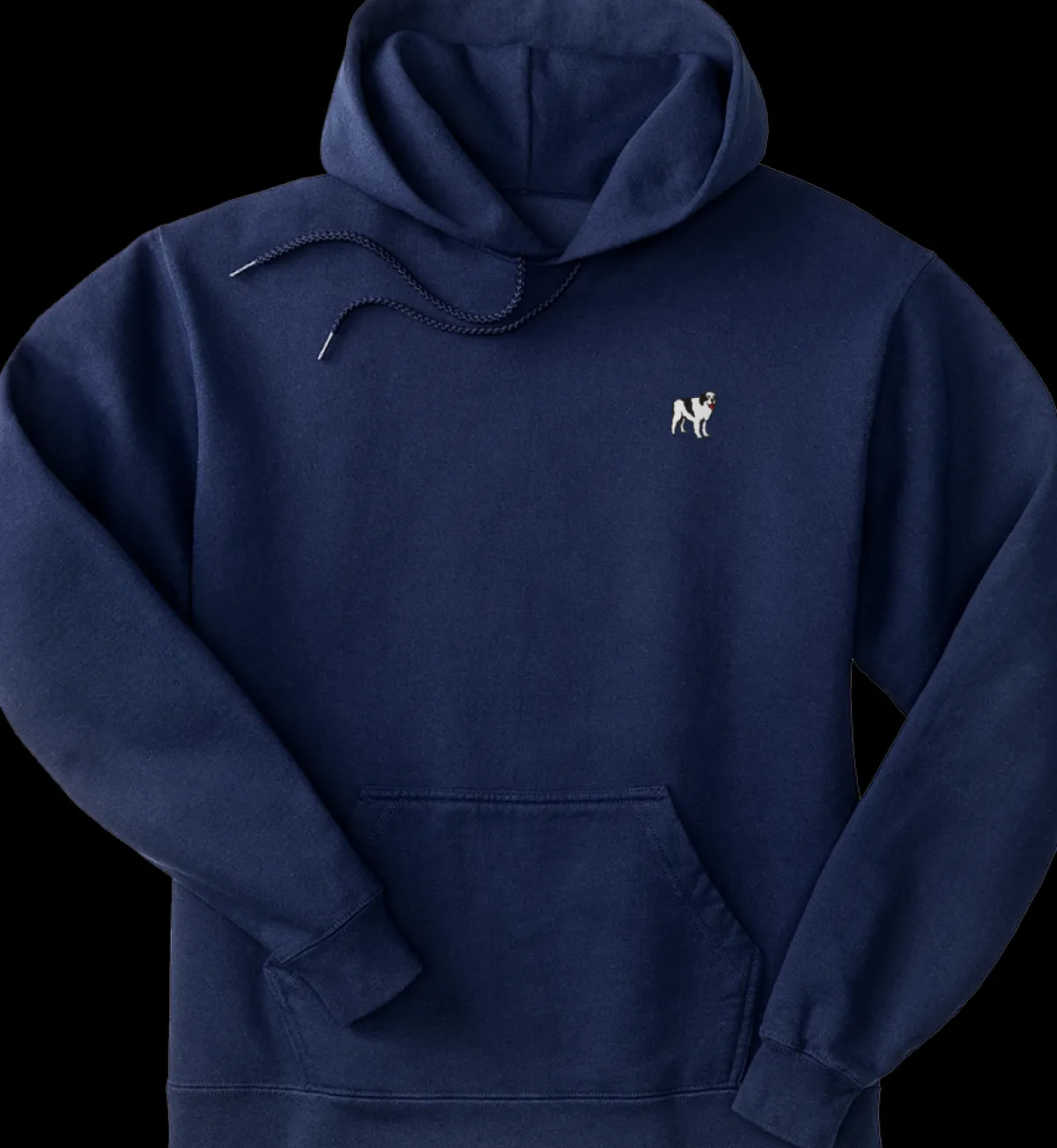 Big Dogs French Terry Fleece Embroidered Hoodie- Medium