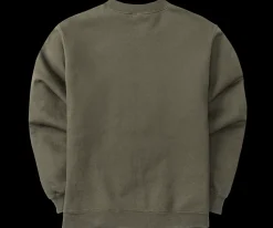 Big Dogs French Terry Fleece Embroidered Crew- Medium
