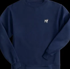 Big Dogs French Terry Fleece Embroidered Crew- Medium