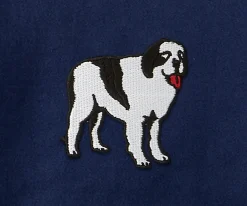 Big Dogs French Terry Fleece Embroidered Crew- Medium